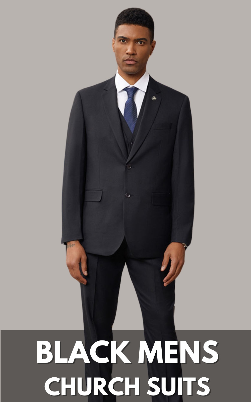 Black Men's Church Suits